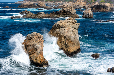 Waves Against Rocks - II