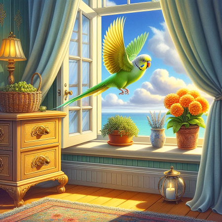 Pet parakeet - fiction