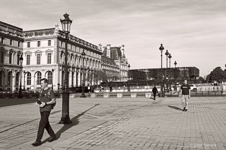 Square near Louvre Museum