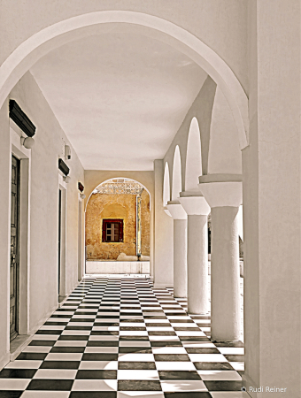 Hallway in Santorini