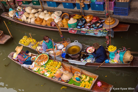 Floating Market in Thailand 