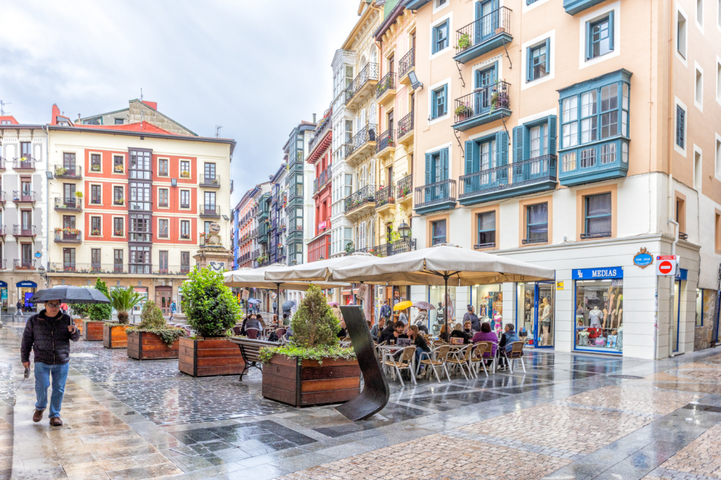 Bilbao in the Rain