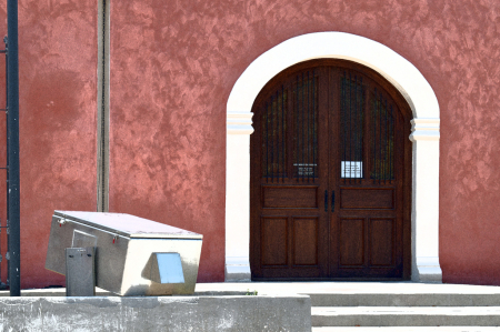 A BROWN DOOR