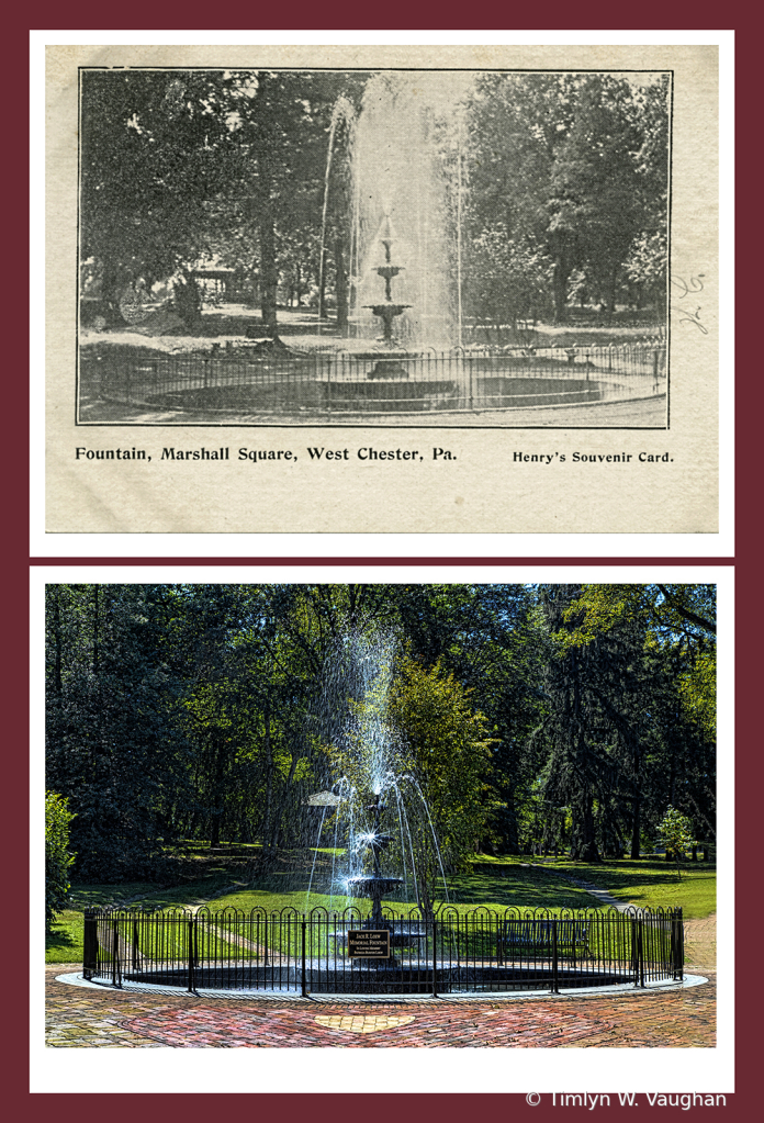 MarshallSquareFountainThenandNowII - ID: 16126158 © Timlyn W. Vaughan