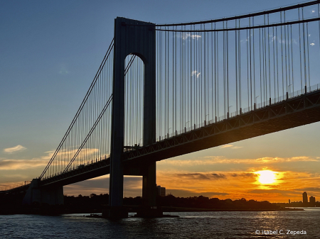 Sunrise under the bridge 