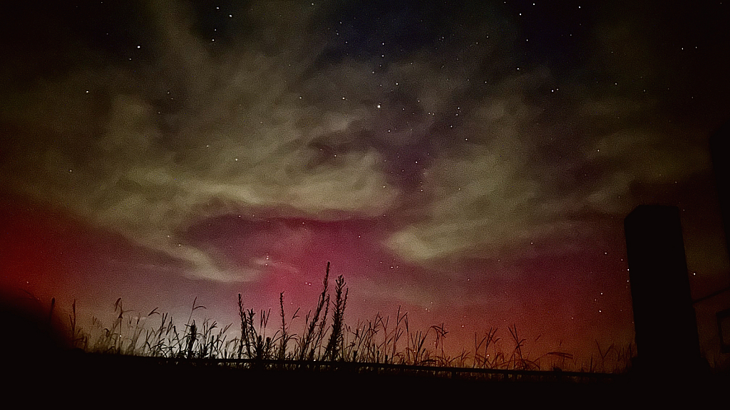 Aurora borealis in southern Alabama