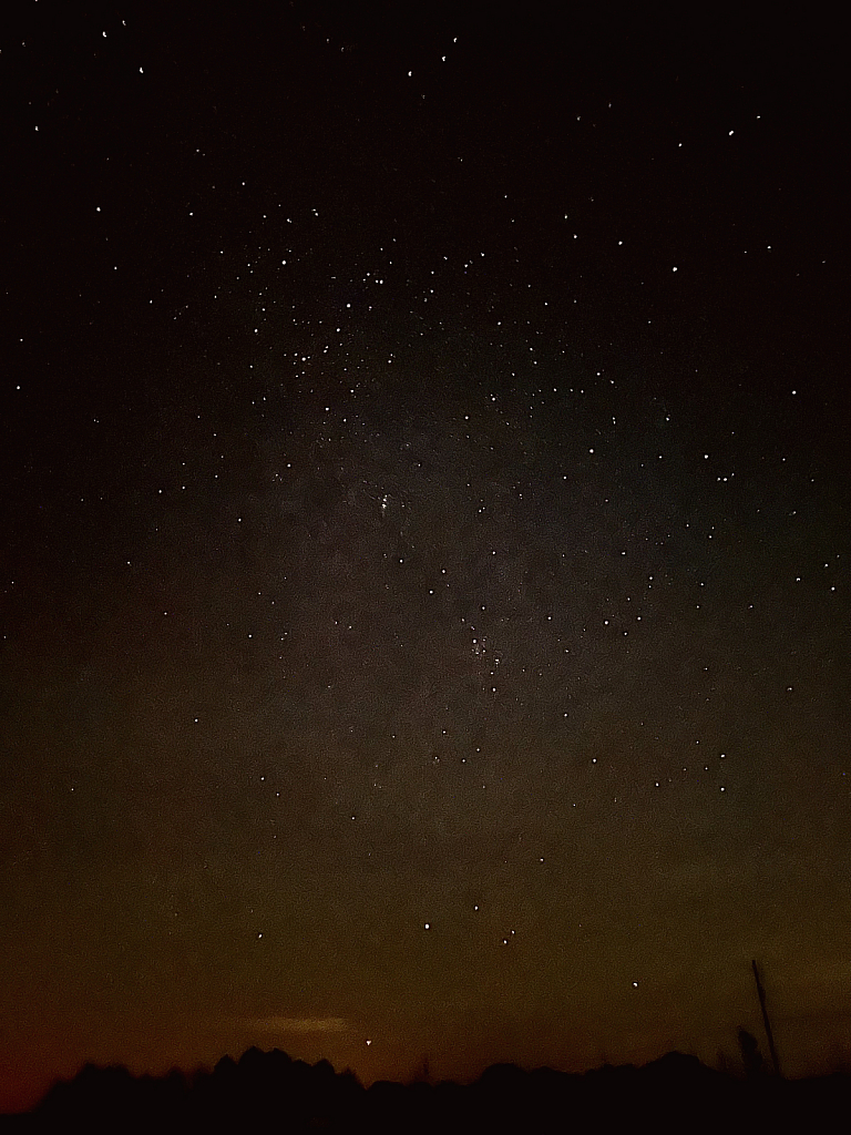 And the stars were a blaze