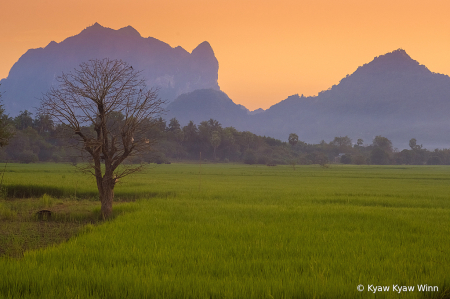 Color of Evening in Hpaan