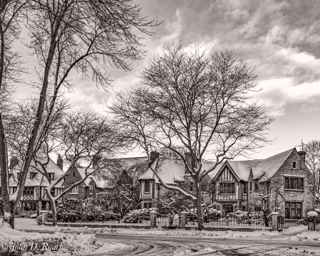 Venerable Neighborhood after the Snow