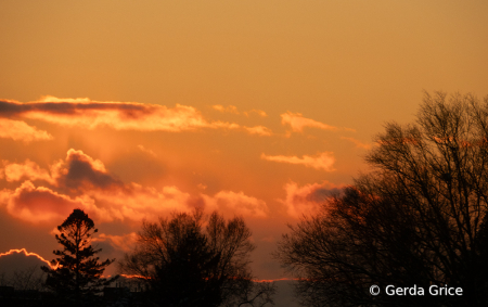 Sunset on Feb. 13, 2025