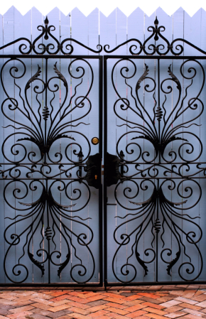 Wood and Wrought Iron