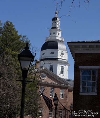 The dome of the Maryland State house