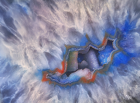 Blue agate