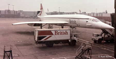 Concorde in London, many years ago