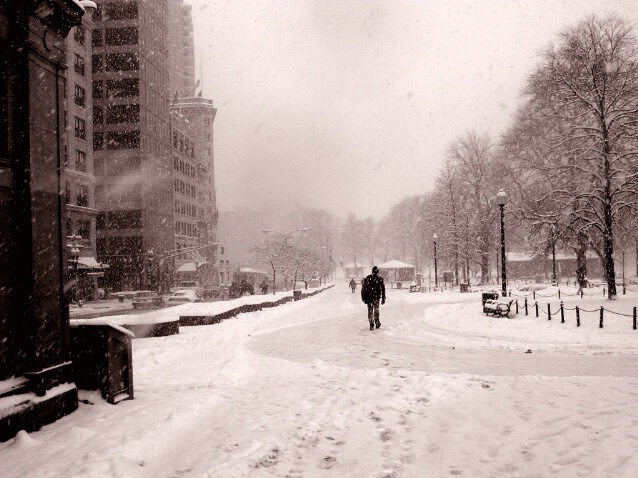 Snow Walk, Boston Commons