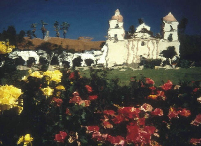 Santa Barbara Mission Facade