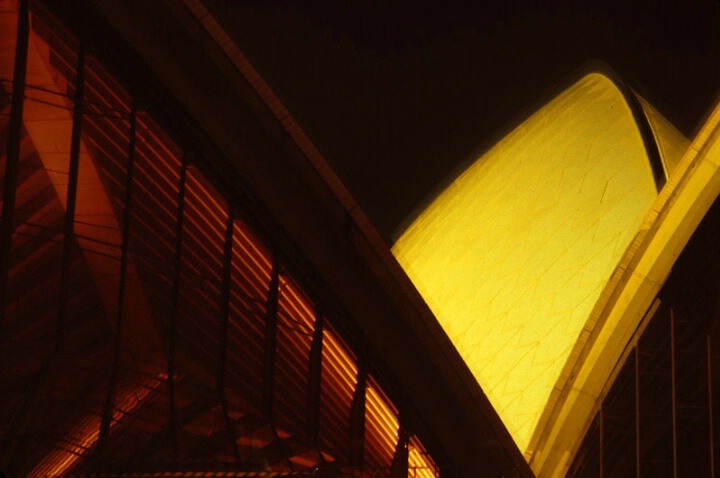 Dome of Sydney Opera House at Night
