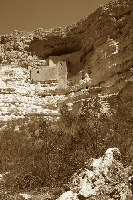 Montezuma's Castle Sepia