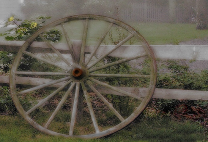 Wheel on a Fence
