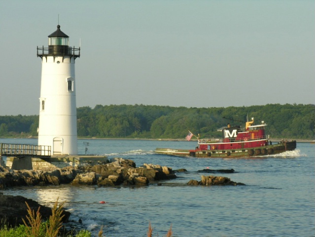 Portsmouth Harbor Light and Tug