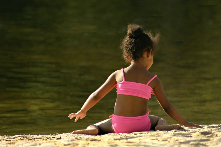 Playing at the Lake