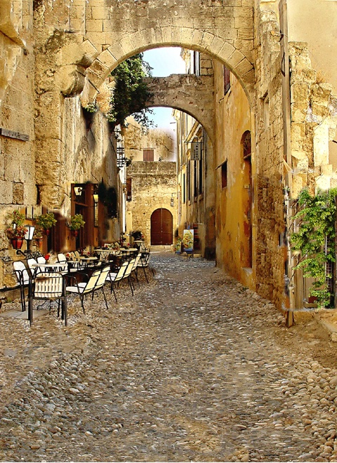 A Street in Rodos