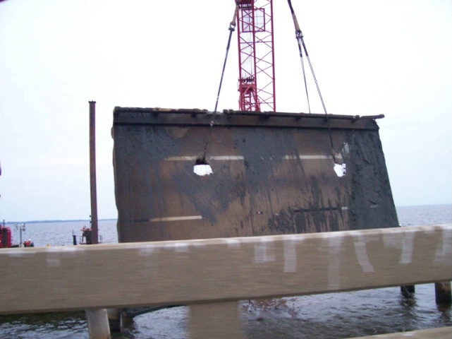 A piece of I10, courtesy of Hurricane Ivan.
