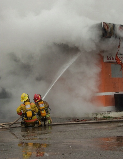 Fighting the burn.