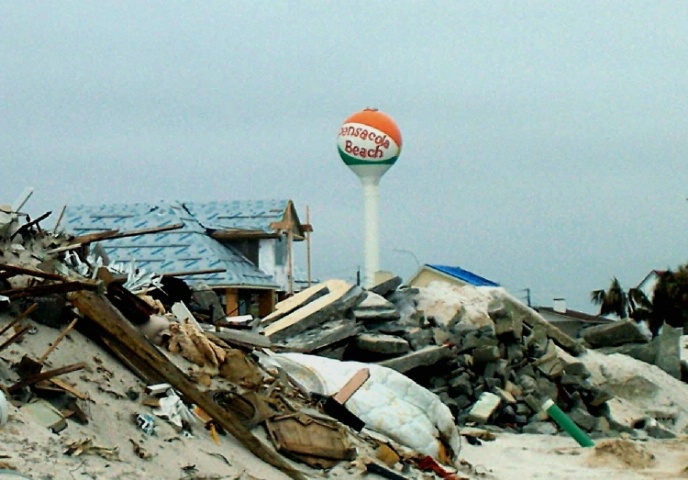 Ivan's damage at Pensacola Beach