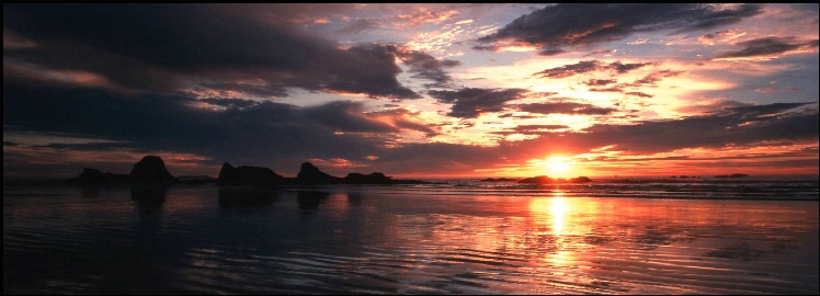 ruby beach sunset