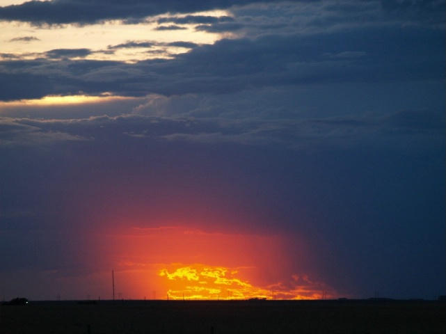 Amarillo Sky on Fire:aka Sunset over Texas