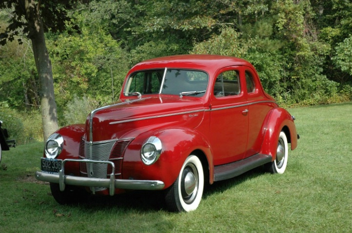 Red 1940 Ford