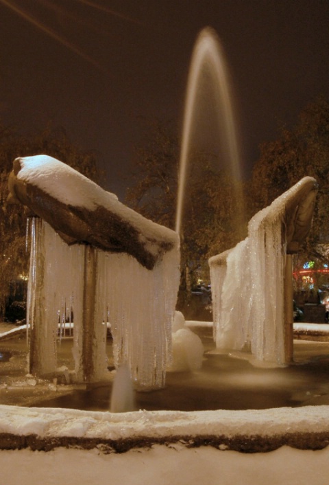 Fountain in Ice