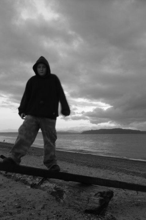 Boy on beach