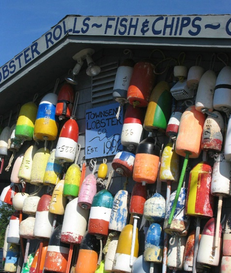 Lobster Trap Buoys,Provincetown,MA