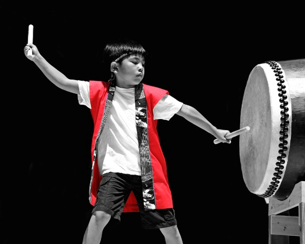 Young Taiko Drummer