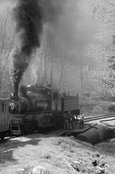 Shay #6, Taking on Water, Cass, WV