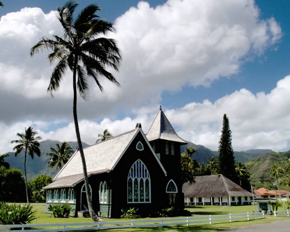 Church in Hanalei Bay