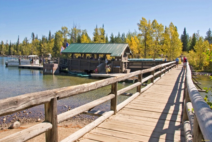 Jenny Lake shuttle area