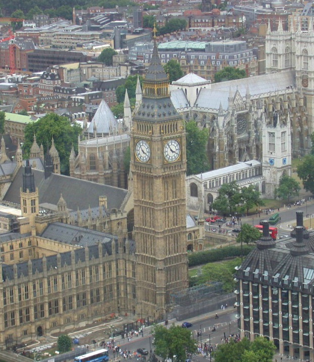 BIG BEN FROM THE LONDON EYE