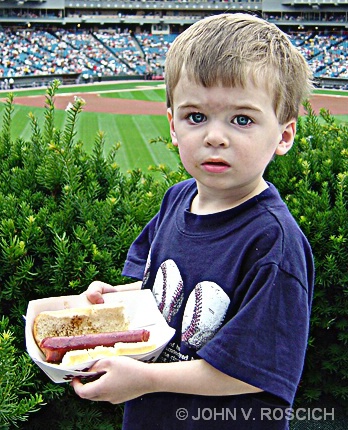 Hot Dog, Baseball, Dad and Me.