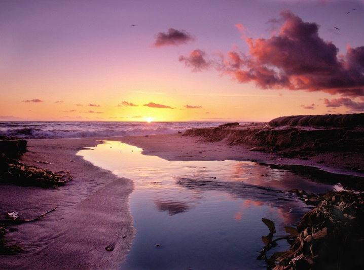 Capo Beach Watery Sunset