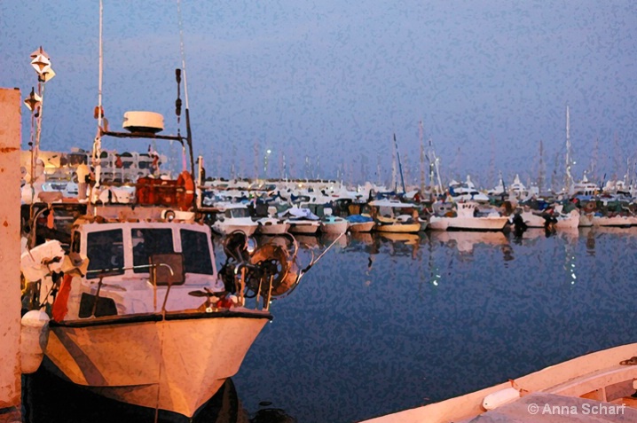 Evening in a Port