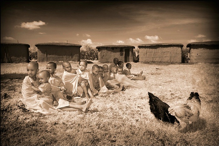 Masai Mara Kenya - Masai children