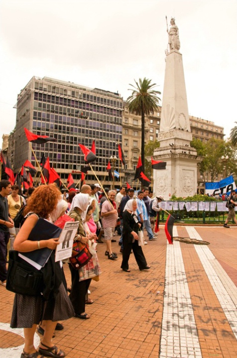 Protest on Plaza De Mayo
