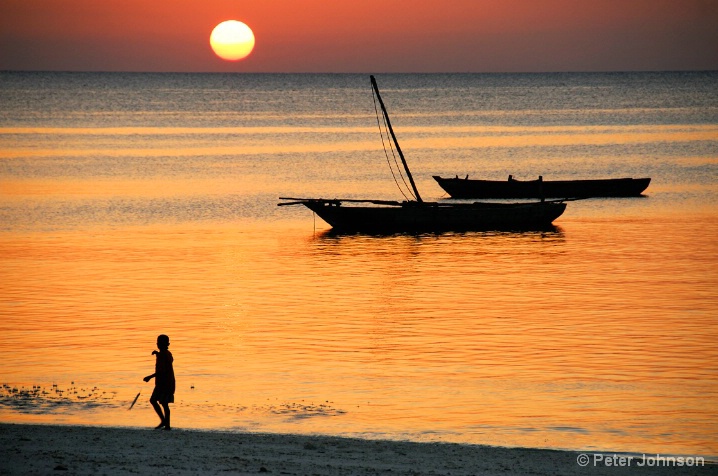 Fishing at Dusk - Tanzania