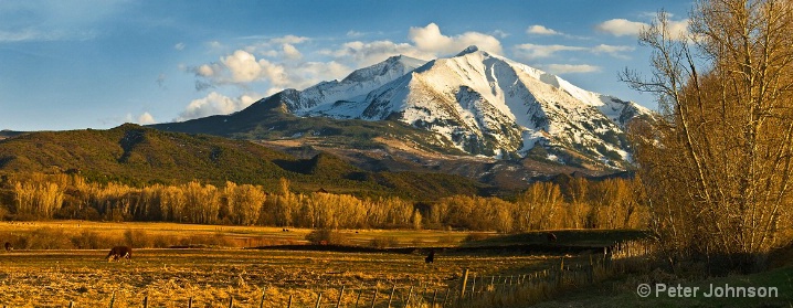 Mount Sopris and Pasture - Colorado