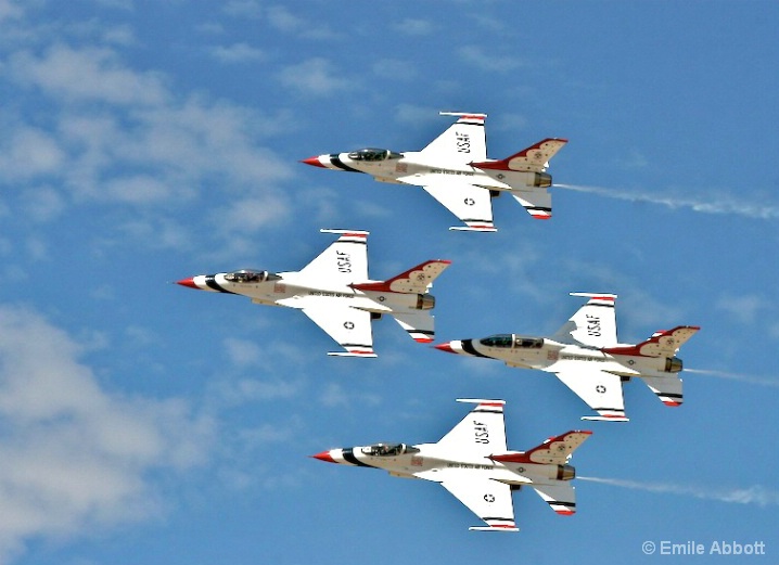 Diamond Combat Formation by Thunderbirds