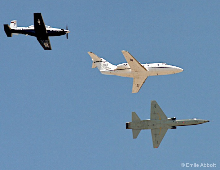 Laughlin AFB trainers, T-1, T-6, T-38