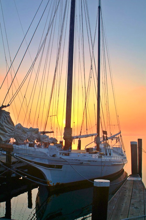 Sunrise and Boat